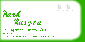 mark muszta business card